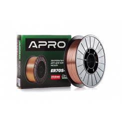 Зварювальний дріт ER70S-6 0,8 мм 5 кг п.б.  (APRO)